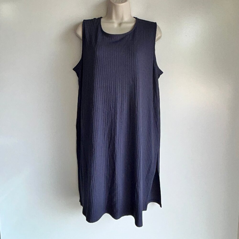 NWT J.JILL Wearever Ribbed Sleeveless Dress Size Large